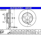 Bremsscheibe 24.0124-0129.1