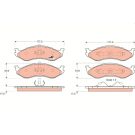 TRW Bremsbelagsatz, Scheibenbremse COTEC GDB1153
