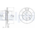Delphi Bremsscheibe BG2982 Delphi Bremsscheibe BG2982