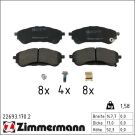 Zimmermann Bremsbelagsatz, Scheibenbremse 22693.170.2