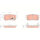 TRW Bremsbelagsatz, Scheibenbremse COTEC GDB3284