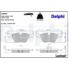 Delphi Bremsbelagsatz, Scheibenbremse LP907