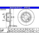 Bremsscheibe 24.0114-0112.1
