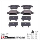 Zimmermann Bremsbelagsatz, Scheibenbremse 24349.175.1