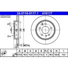 Bremsscheibe 24.0116-0117.1