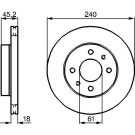 BOSCH Bremsscheibe 0 986 478 533
