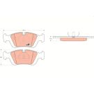 TRW Bremsbelagsatz, Scheibenbremse COTEC GDB1100