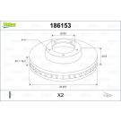 Valeo Bremsscheibe 186153