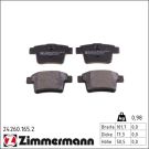 Zimmermann Bremsbelagsatz, Scheibenbremse 24260.165.2