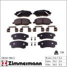 Zimmermann Bremsbelagsatz, Scheibenbremse 20261.190.2