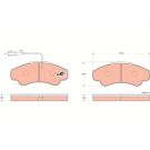 TRW Bremsbelagsatz, Scheibenbremse COTEC GDB1518