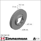 Zimmermann Bremsscheibe Coat Z 250.1367.20
