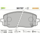 Valeo Bremsbelagsatz, Scheibenbremse ESSENTIAL 301707