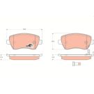 TRW Bremsbelagsatz, Scheibenbremse COTEC GDB3396