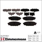 Zimmermann Bremsbelagsatz, Scheibenbremse 24271.150.1