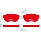 TRW Bremsbelagsatz, Scheibenbremse DTEC COTEC GDB1483DTE