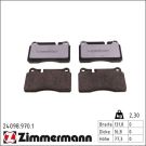 ZIMMERMANN 24098.970.1 staubreduzierte Bremsbeläge für Verschleißwarnanzeiger vorbereitet