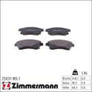 Zimmermann Bremsbelagsatz, Scheibenbremse 25031.185.1 Zimmermann Bremsbelagsatz, Scheibenbremse 25031.185.1