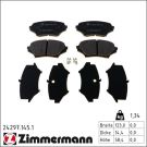 Zimmermann Bremsbelagsatz, Scheibenbremse 24297.145.1