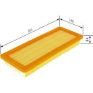 BOSCH F 026 400 151 Luftfilter