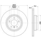Hella Pagid Bremsscheibe Pro High Carbon 8DD 355 128-431