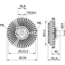 Kupplung, Kühlerlüfter CFC 46 000S Kupplung, Kühlerlüfter CFC 46 000S