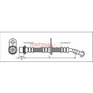 Metzger Bremsschlauch 4112166