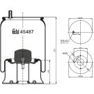 FEBI BILSTEIN 45487 Federbalg, Luftfederung