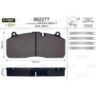 Valeo Bremsbelagsatz, Scheibenbremse OPTIPACK 882277