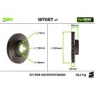 Bremsscheibe 187087 Bremsscheibe 187087