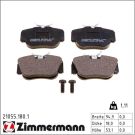 Zimmermann Bremsbelagsatz, Scheibenbremse 21055.180.1