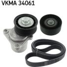 SKF Keilrippenriemensatz VKMA 34061