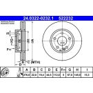 Bremsscheibe 24.0322-0232.1