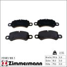 Zimmermann Bremsbelagsatz, Scheibenbremse 25983.180.1