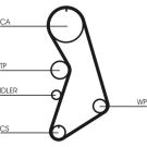 ContiTech Wasserpumpe + Zahnriemensatz CT909WP5