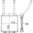Mahle Wärmetauscher, Innenraumheizung BEHR AH 140 000S