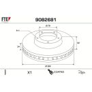 Bremsscheibe 9082681 Bremsscheibe 9082681