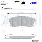Delphi Bremsbelagsatz, Scheibenbremse LP2034