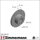 Zimmermann Bremsscheibe SPORT Z 150.1136.52