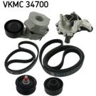 Wasserpumpe + Keilrippenriemensatz VKMC 34700 Wasserpumpe + Keilrippenriemensatz VKMC 34700