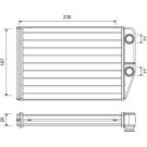 Valeo Wärmetauscher, Innenraumheizung 811514