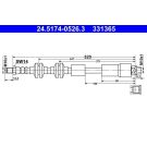 Bremsschlauch 24.5174-0526.3
