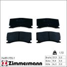 Zimmermann Bremsbelagsatz, Scheibenbremse 24851.155.1