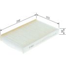 BOSCH 1 987 432 247 Innenraumfilter FILTER+pro
