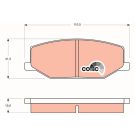 TRW Bremsbelagsatz, Scheibenbremse COTEC GDB383