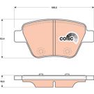 TRW Bremsbelagsatz, Scheibenbremse COTEC GDB1841