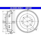 Bremstrommel 24.0220-3028.1