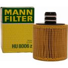 MANN-FILTER HU 8006 z Ölfilter mit Dichtung, Filtereinsatz MANN-FILTER HU 8006 z Ölfilter mit Dichtung, Filtereinsatz