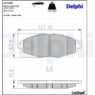 Delphi Bremsbelagsatz, Scheibenbremse LP1390