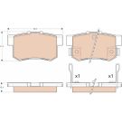 TRW Bremsbelagsatz, Scheibenbremse COTEC GDB3175